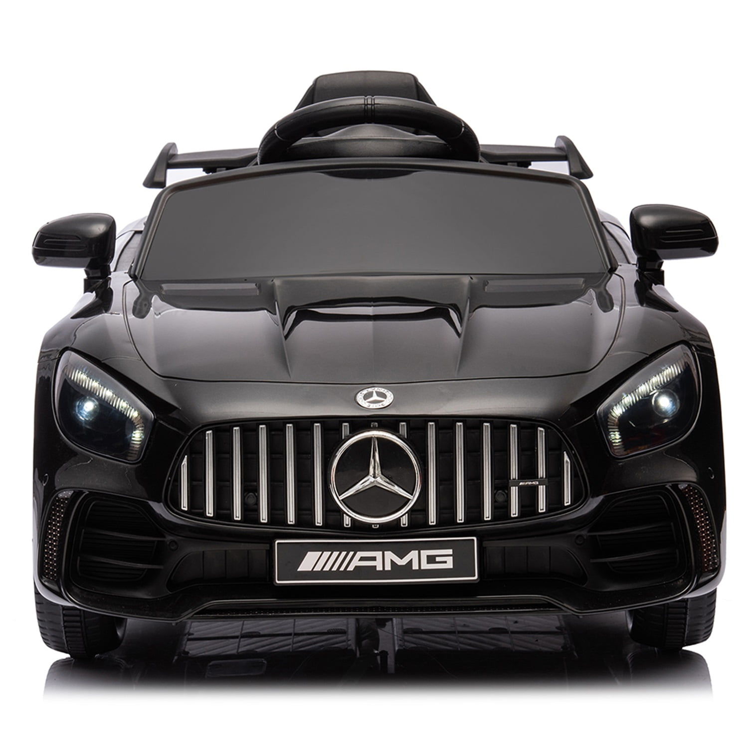 CIPACHO Dual Drive 12V Powered Ride Ons Sports Car with 2.4G Remote Control Licensed Mercedes-Benz AMG GTR for Kids, Black CIPACHO Dual Drive 12V Powered Ride Ons Sports Car with 2.4G Remote Control Licensed Mercedes-Benz AMG GTR for Kids, Black