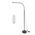 thumbnail image 1 of Lámpara de pie LED de hierro ajustable, moderna, para esquina, con control remoto, para dormitorio, sala de estar, oficina, 1 of 15