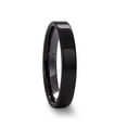 thumbnail image 2 of FRAENER Flat Polish Finished Black Ceramic Wedding Ring - 2mm - 12mm, 2 of 4