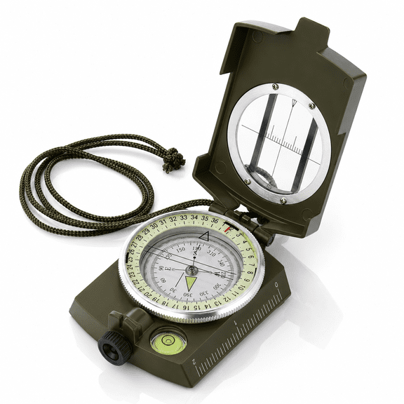 Military Lensatic Sighting Compass Waterproof for Outdoor Activities,0.507lb