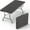 Black, variant on 6 Feet Foldable Table with Built in Handle & Steel Legs,6FT Heavy Duty Folding Portable Table,Dining Table Perfect for Party,Wedding, Events, Picnic Indoor, Outdoor, Camping, Utility, Folding