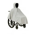 thumbnail image 4 of TAN Water Repellant Hooded Wheelchair Poncho Cape with Polar Fleece Lining, 4 of 5