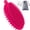 Red, variant on HEETA Silicone Body Scrubber, Silicone Loofah Gentle Exfoliating, 2 Side Design Silicone Boby Brush Lathers Well Easy to Clean & Durable for Removing Dead Skin and Dry Brush to Massage Skin, Blue