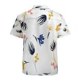 thumbnail image 3 of High Quality Hawaiian Shirts for Men Short Sleeve Aloha Beach Shirt Floral Summer Casual Button Down Shirts Blouses MZEMIO, 3 of 7
