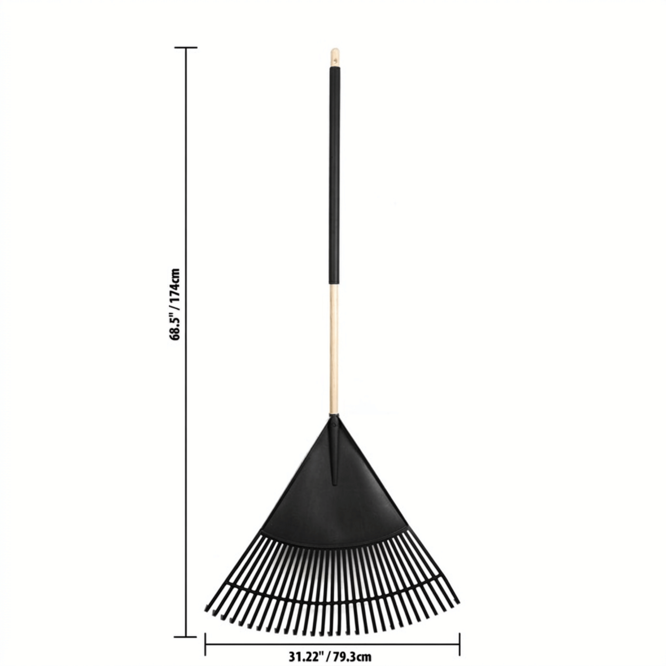 Expert Gardener 30-Inch Wood Leaf Rake photo 3