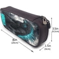 thumbnail image 2 of Godzilla 1 Leather Pencil Case Big Capacity with Zipper Large Storage Pen Pencil Pouch Box Organizer Practical Bag Holder bd006104, 2 of 4