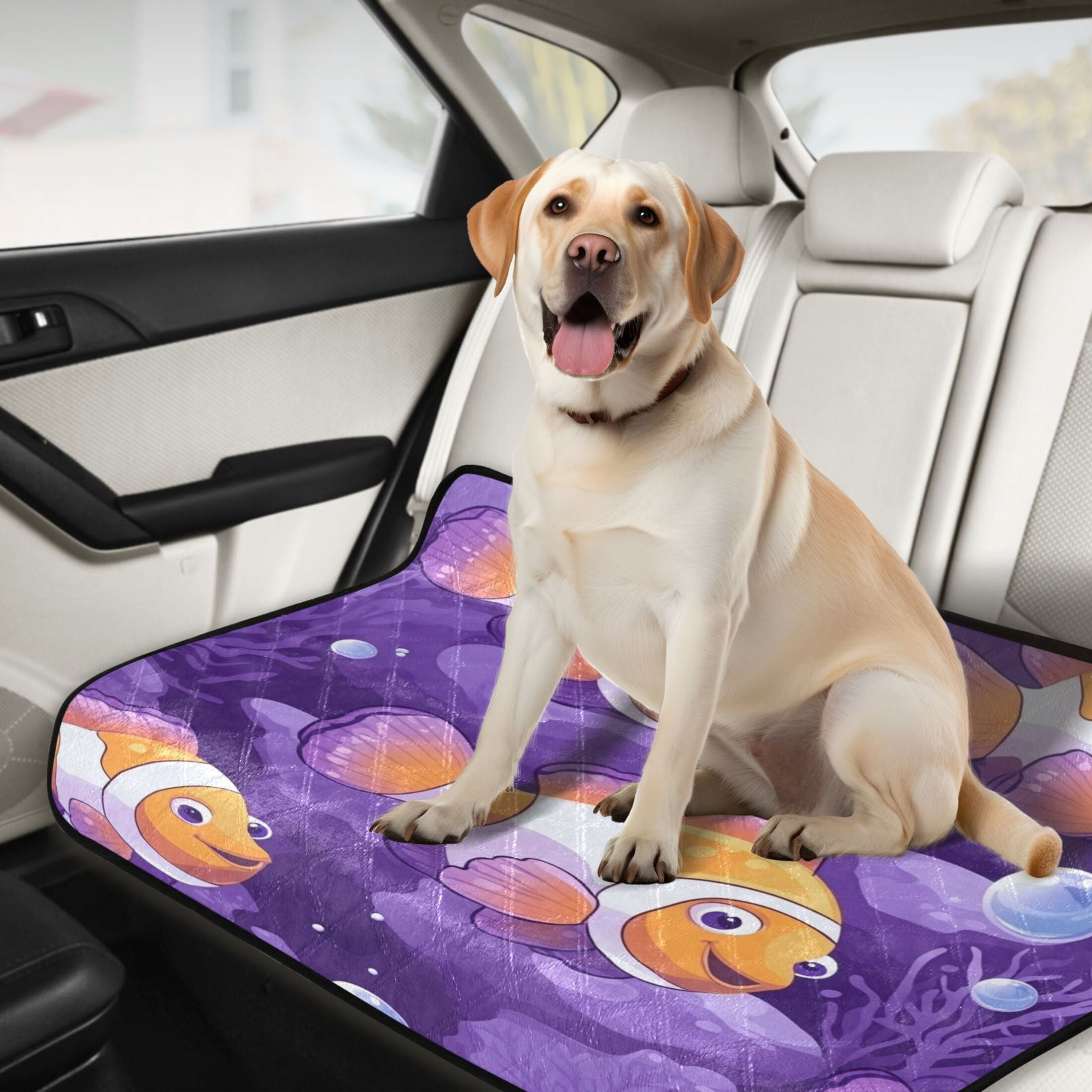 Qxltty Tropical Clownfish Cat litter Pads Pet Set of 3 Diaper Mats Center Anti-leakage Layer Absorbent Soft and Comfortable