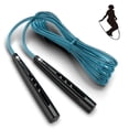 thumbnail image 2 of High Speed Jump Rope with Double Ball Bearing, Adjustable Tangle-Free Jumping Rope with Speed Rope & Aluminum Non-Slip Grip, Weighted Skipping Rope for Double Unders,Boxing, Fitness, 2 of 5
