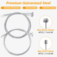 thumbnail image 5 of 96pcs Bike Brake Cable Kit, Bicycle Shift Derailleur Cable Housing with End Caps, V Brake Noodle Cable, C-Clip, S-Hooks,96pcs Bike Brake Cable Kit, 5 of 8