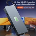 thumbnail image 1 of Adaptateur d'Interface Hub 8 en 1 TYPE-C vers RJ45 Gigabit USB 3.0 HDMI DP PD100W Station d'Accueil, 1 of 14