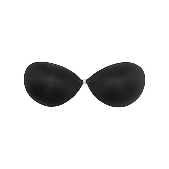 As Seen on TV Nucomfort Adhesive Backless Bra a Cup (32”–34”) Black - Comfortable and Seamless