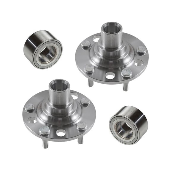 Rear Wheel Hub and Bearing Kit 4 Piece - Compatible with 1999 - 2003 RX300 AWD 2000 2001 2002