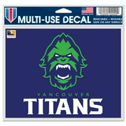 Angle View: WinCraft Vancouver Titans 5" x 6" Car Decal