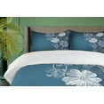 thumbnail image 4 of Ambesonne Art Duvet Cover Sets, Cherry Blossom Bridal Theme, 2-Queen, Petrol Blue Lavender, 4 of 6