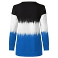 thumbnail image 4 of ketyyh-chn99 Sweat Shirts, Women Long Sleeve Women's Ribbed Long Sleeve Turtleneck Top Blue, 4 of 5