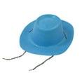 thumbnail image 3 of HNMKIU Glitter Shiny Pearl Cowboy Hat for Halloween Party Performance Jazz Accessory - for All Seasons Celebrations,Blue, 3 of 3
