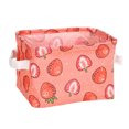 thumbnail image 1 of LCXmlly Desktop Storage Basket Folding Cartoon Print Storage Box Deep Fabric Makeup Basket with Handle, 1 of 6