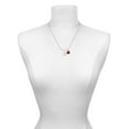 thumbnail image 3 of Delight Jewelry Silvertone Girl Silhouette in Heart Red Lucky Ladybug Necklace and Dangle Earrings Set, 3 of 6