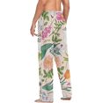 thumbnail image 5 of Men's Pajama Pants with Pockets Sleepwear Lounge Pants Stretch Casual Rabbits White Butterflies, 5 of 6
