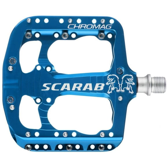 Chromag Scarab Pedals - Platform, Aluminum, 9/16", Blue