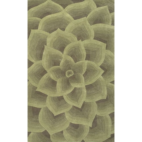 nuLOOM Hand Tufted Gol Rug 8' 3" x 11' Green Rectangle (SEMD05D83011