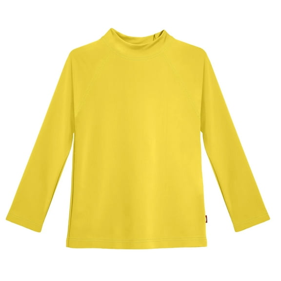 Girls Recycled Nylon UPF 50  Long Sleeve Rashguard | Yellow