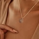 thumbnail image 1 of Collar Colgante de Acero con Nudo En Forma de Media Luna, 1 of 6