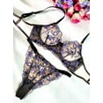 thumbnail image 3 of Elegant Noir Black Lace Lingerie Set (BLACK, 3XL+), 3 of 5
