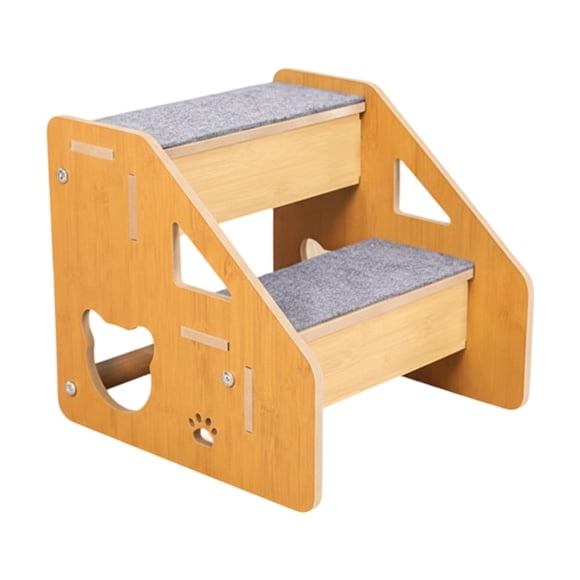 twisto Pet Dog Stair Ladder Supplies Easy Assembly Non Slip for Sofa Bed Older Dogs 2 Tier