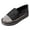 Black, variant on Womens Bling Sequin Rhinestones Metallic Platform Slip on Walking Shoes Fall Casual Stage Performance Stitching Chunky Flat Low Top Fashion Sneakers Black Size 6
