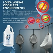 Zero Odor Commercial Odor Eliminator Spray Air & Surface Deodorizer Smell Remover Refill 128 oz