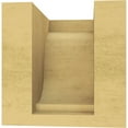 thumbnail image 4 of 4"W x 4"D x 4"H Wide Van Buren Rough Cedar Woodgrain TimberThane Corbel, Primed Tan, 4 of 6