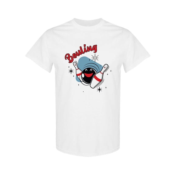 Bowling Icons T-Shirt Men -SPIdeals Designs, Male Medium
