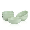 thumbnail image 2 of Stone + Lain Delilah Porcelain Collection Dish Set, 6 Bowls (6-inch) Service for 6, Lime Green, 2 of 6