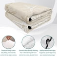 thumbnail image 4 of Quilts Twin XL Size, Vintage Ivory Starfish Soft Comforter Bedding Set for Bed, Summer Coastal Beach Marine Life Lightweight Quilted Bedspread with Pillow Cover(2 Pieces) for All Season, 68x98 Inch, 4 of 9