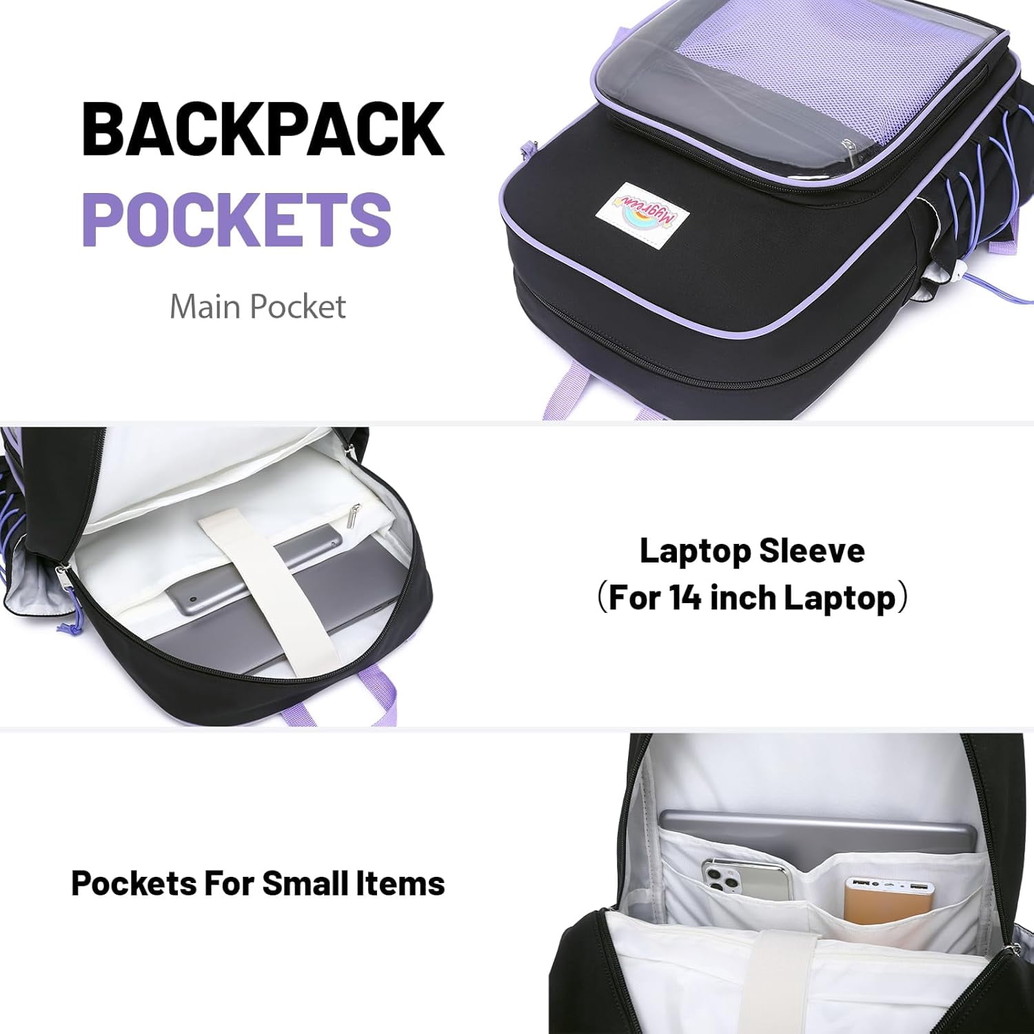 mygreen Backpack for womans - 15 Inch Ita Backpack for, A backpack suitable for travel
