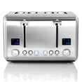 thumbnail image 2 of MegaChef 4 Slice Toaster in Stainless Steel Silver, 2 of 7