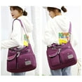 thumbnail image 6 of Nylon Crossbody Bags for Women Trendy Purses and Handbag Travel Large Cross Body Bag Retro Totes Anti Theft Shoulder Bag for Ladies with Multi Pocket Purple, 6 of 9