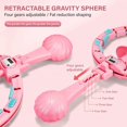 thumbnail image 2 of Toptry Non-Fall Exercise Hoola-Hoop with 24 Sections Detachable Knots and Spinning Ball, Auto Count and Size Adjustable Freely, 2 of 5