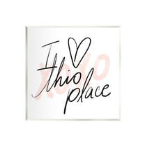 Stupell Industries Love This Place Xoxo Inspirational Painting Unframed Art Print Wall Art, 12 x 12