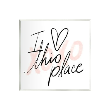 Stupell Industries Love This Place Xoxo Inspirational Painting Unframed Art Print Wall Art, 12 x 12