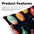 thumbnail image 2 of Bowling Elegant Velvet Throw Pillow Covers Inserts, Decorative Pillows, Throw Pillows with Unique Patterns for Home Décor - Set of 2 in 16x16, 18x18, or 20x20 inches, 2 of 6