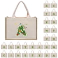 thumbnail image 4 of Mepaouo Womens Initial Canvas Beach Bag Embroidery Personalized Tote Gift for Mom Teacher Friend(R), 4 of 5
