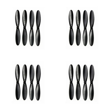 HobbyFlip Propeller Blade Set All Black Props Propellers Blades Compatible with Ei-Hi Alien Bug S80C 4 Pack