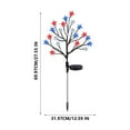 thumbnail image 5 of 4th of July Patriotic Decorations: Red White Blue LED Star Lights for Independence Day, Lawn & Garden Festive String Lights, Enhance Outdoor Celebrations, BBQs, & Parties with Staked Branches, 5 of 6