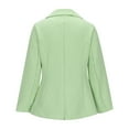 thumbnail image 7 of tklpehg Womens Winter Jackets Small Suit Temperament Jacket Solid Color Fall Coat Loose Long Sleeve Leisure Overcoat Outwear Green XL, 7 of 7