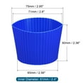 thumbnail image 2 of Uxcell Silicone Protective Anti-slip Bottom Mug Cup Sleeve Water Bottle Boot Blue 4 Pack, 2 of 5