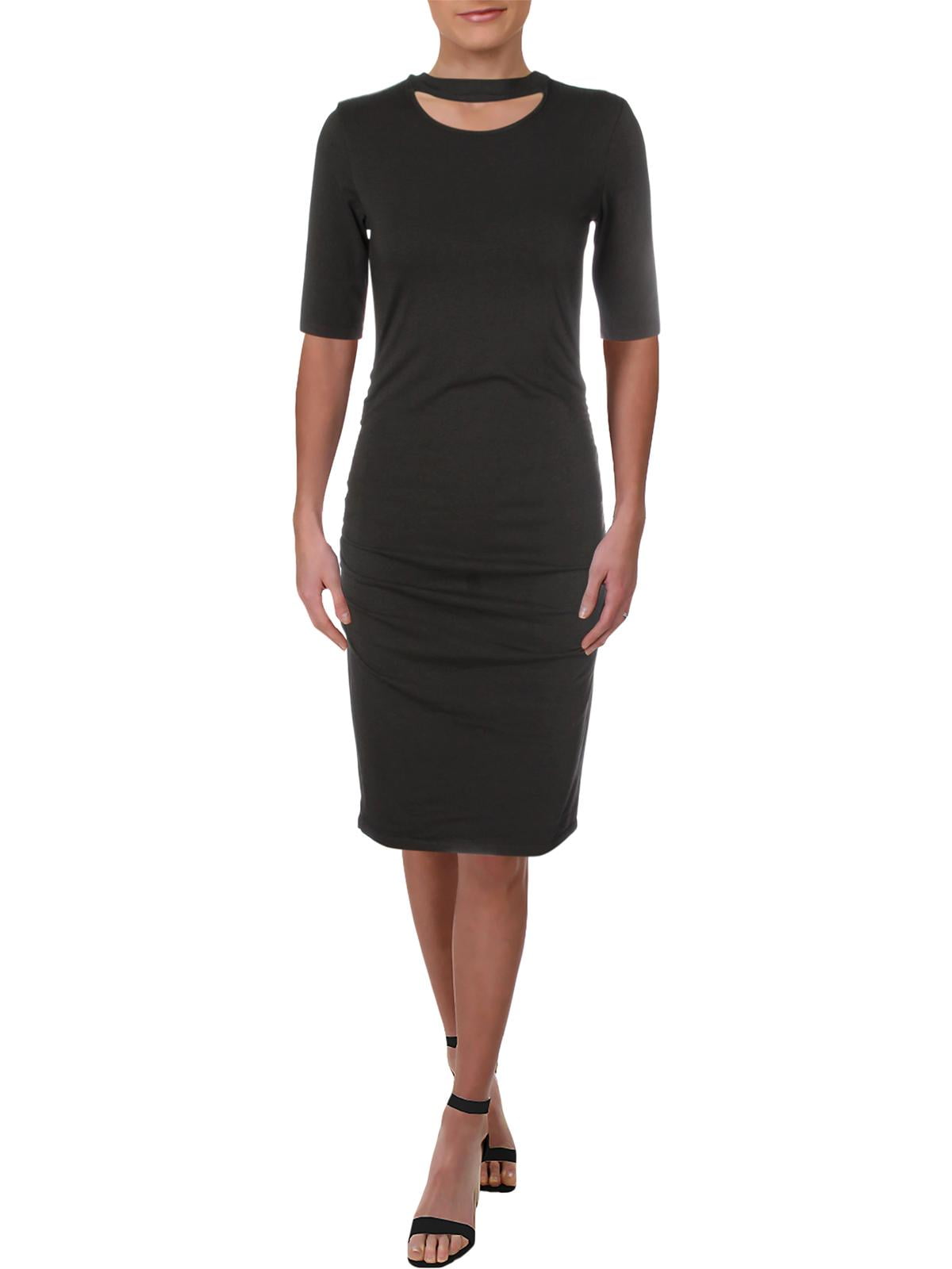 mock neck t shirt dress