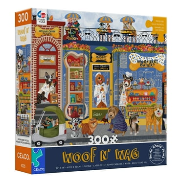 Ceaco Woofurry Bakery Lisa Perry 300 Piece Interlocking Jigsaw Puzzle
