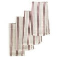 thumbnail image 4 of Fennco Styles Modern Striped Linen Blend Cloth Napkins 20" W x 20" L, Set of 4 - Burgundy Woven Dinner Napkins for Home Décor, Dining Table, Banquets, Family Gathering and Special Events, 4 of 5